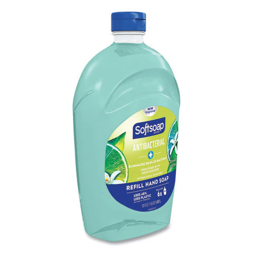 Antibacterial Liquid Hand Soap Refills, Fresh, Green, 50 Oz - Image 2
