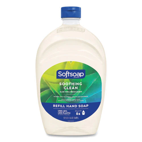Moisturizing Hand Soap Refill With Aloe, Fresh, 50 Oz - Image 1