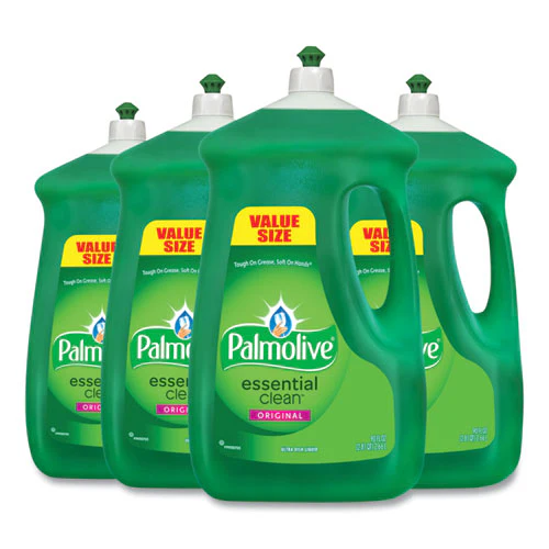 Dishwashing Liquid, Original Scent, Green, 90 Oz Bottle, 4/carton - Image 1