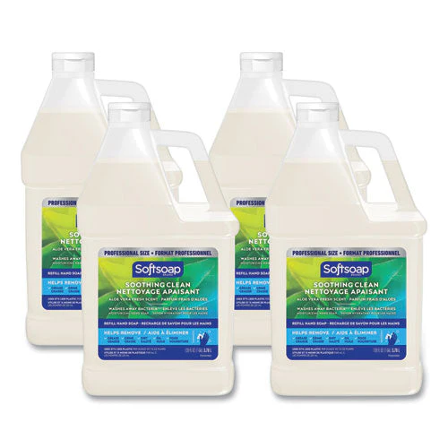Liquid Hand Soap Refill With Aloe, Aloe Vera Fresh Scent,  1 Gal Refill Bottle, 4/carton - Image 1