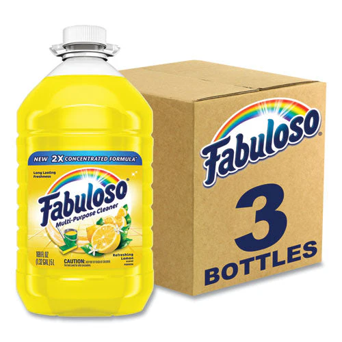 Multi-use Cleaner, Lemon Scent, 169 Oz Bottle, 3/carton - Image 1