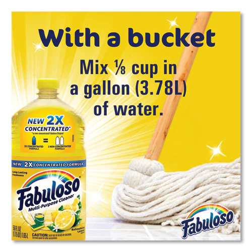 Multi-use Cleaner, Refreshing Lemon Scent, 56 Oz Bottle, 6/carton - Image 3