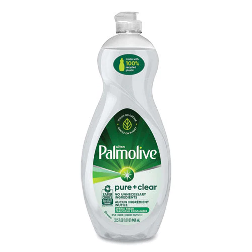 Pure + Clear Dishwashing Liquid, Unscented, 32.5 Oz Bottle, 9/carton - Image 3