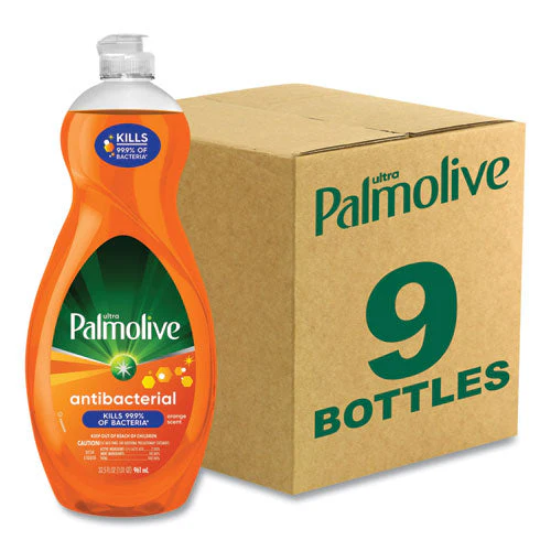 Ultra Antibacterial Dishwashing Liquid, Orange Scent, 32.5 Oz Bottle, 9/carton - Image 1