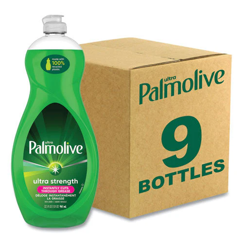 Dishwashing Liquid, Green Scent, 32.5 Oz Bottle, 9/carton - Image 1