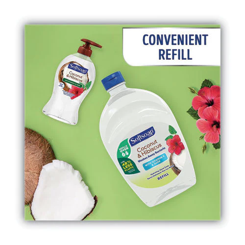 Liquid Hand Soap Refills, Coconut And Hibiscus, 50 Oz Bottle - Image 3