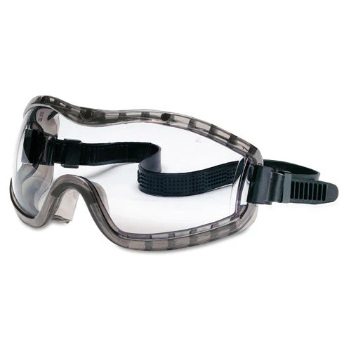 Stryker Safety Goggles, Chemical Protection, Black Frame - Image 1