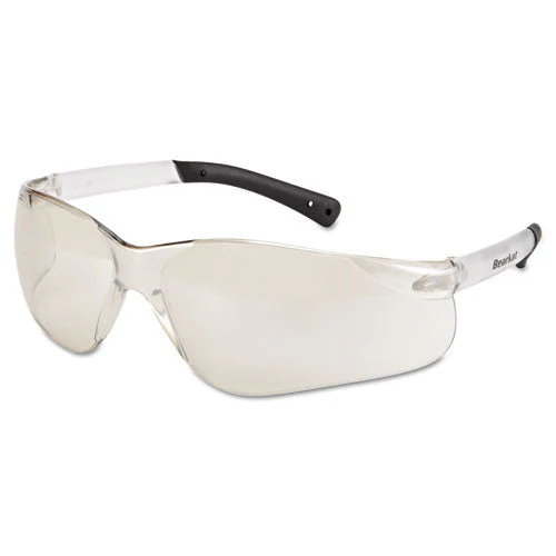 Bearkat Safety Glasses, Frost Frame, Clear Mirror Lens, 12/box - Image 1