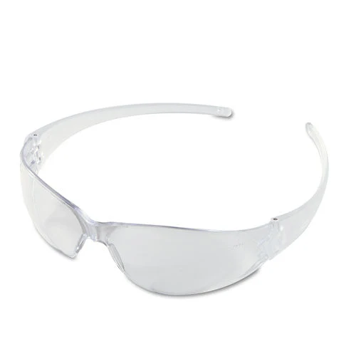 Checkmate Wraparound Safety Glasses, Clr Polycarbonate Frame, Coated Clear Lens - Image 1