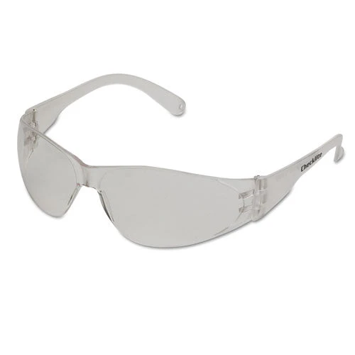 Checklite Scratch-resistant Safety Glasses, Clear Lens, 12/box - Image 1