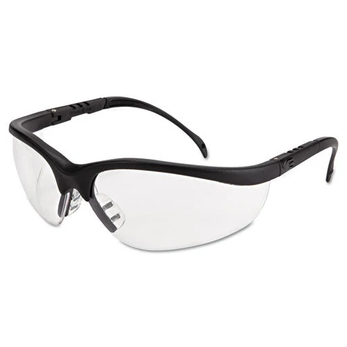 Klondike Safety Glasses, Matte Black Frame, Clear Lens - Image 1