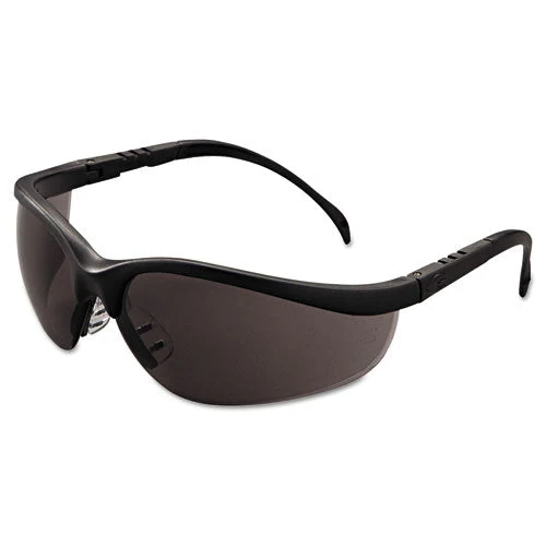 Klondike Safety Glasses, Matte Black Frame, Gray Lens, 12/box - Image 3
