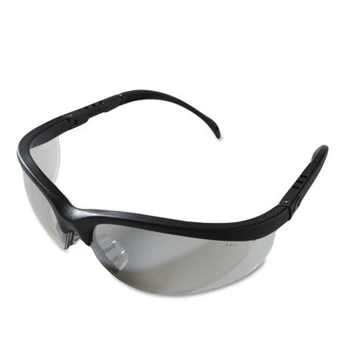 Klondike Safety Glasses, Black Matte Frame, Clear Mirror Lens, 12/box - Image 2