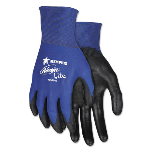 Ultra Tech Tacartonile Dexterity Work Gloves, Blue/black, Small, Dozen - Image 1