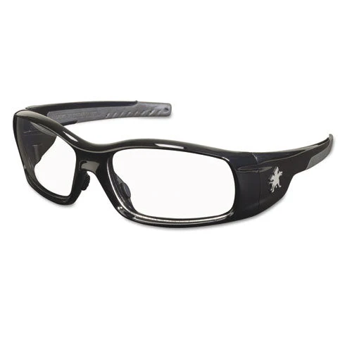 Swagger Safety Glasses, Black Frame, Clear Lens - Image 1