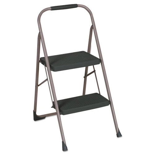 Big Step Folding Stool, 2-step, 200 Lb Capacity, 20.5" Working Height, 22" Spread, Black/gray - Image 1