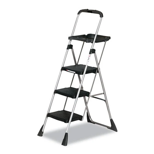 Max Work Platform, 55" Working Height, 225 Lb Capacity, 3 Steps, Steel, Black - Image 1
