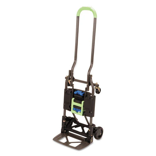 2-in-1 Multi-position Hand Truck And Cart, 300 Lbs, 16.63 X 12.75 X 49.25, Black/blue/green - Image 3
