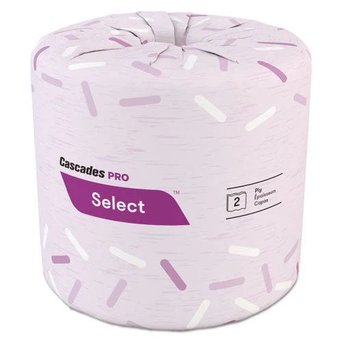 Select Standard Bath Tissue, 2-ply, White, 4 X 3.19, 500/roll, 96/carton - Image 1