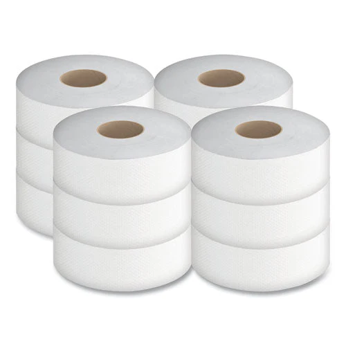 Select Jumbo Bath Tissue, Septic Safe, 2-ply, White, 3.3" X 1,000 Ft, 12 Rolls/carton - Image 2