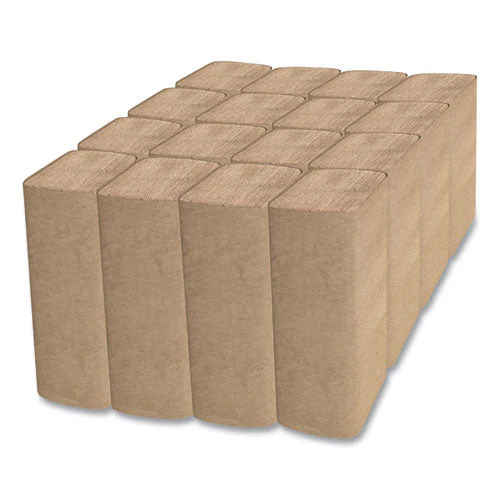 Select Folded Paper Towels, Single-fold, 1-ply, 9 X 9.45, Natural, 250/pack, 16 Packs/carton - Image 3