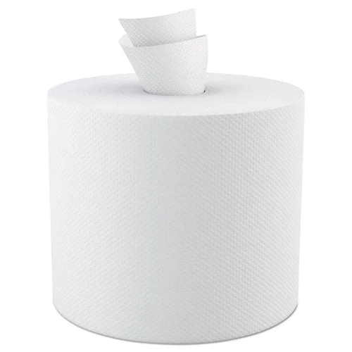 Select Roll Paper Towels, 2-ply, 7.8" X 416 Ft, White, 500/roll, 6 Rolls/carton - Image 1