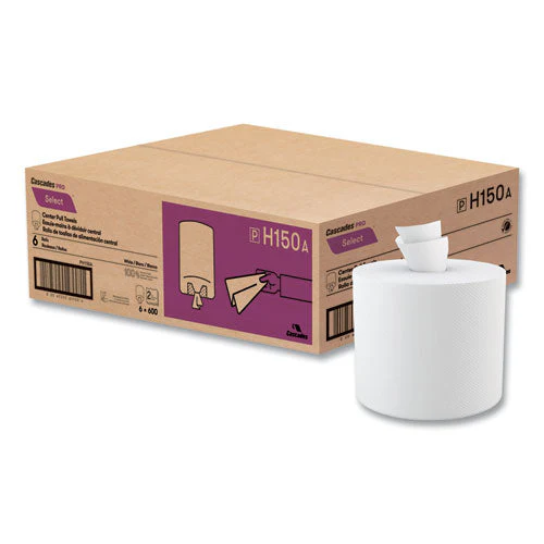 Select Center-pull Paper Towels, 2-ply, 7.31 X 11, White, 600/roll, 6 Roll/carton - Image 3