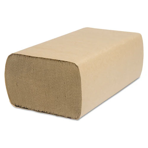 Select Folded Towels, Multifold, 1-ply, 9 X 9.45, Natural, 250/pack, 16 Packs/carton - Image 1