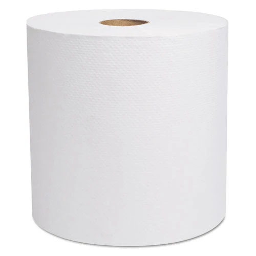 Select Hardwound Roll Towels, 1-ply, 7.88" X 800 Ft, White, 6 Rolls/carton - Image 1