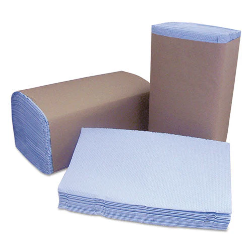 Tuff-job Windshield Towels, 2-ply, 9.25 X 10.25, Blue, 168/pack, 12 Packs/carton - Image 1