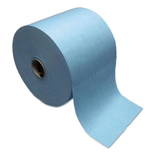 Tuff-job Spunlace Towels, Blue, Jumbo Roll, 12 X 13, 955/roll - Image 1