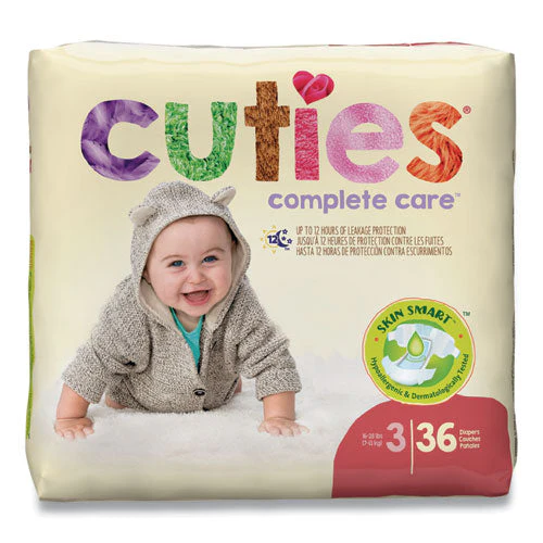 Premium Jumbo Diapers, Size 3, 16 Lbs To 28 Lbs, 144/carton - Image 1
