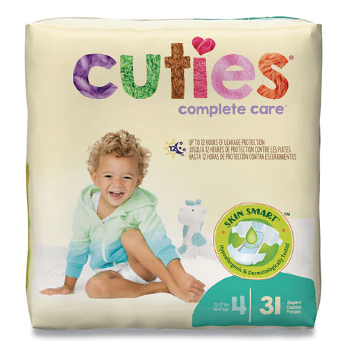 Premium Jumbo Diapers, Size 4, 22 Lbs To 37 Lbs, 124/carton - Image 1