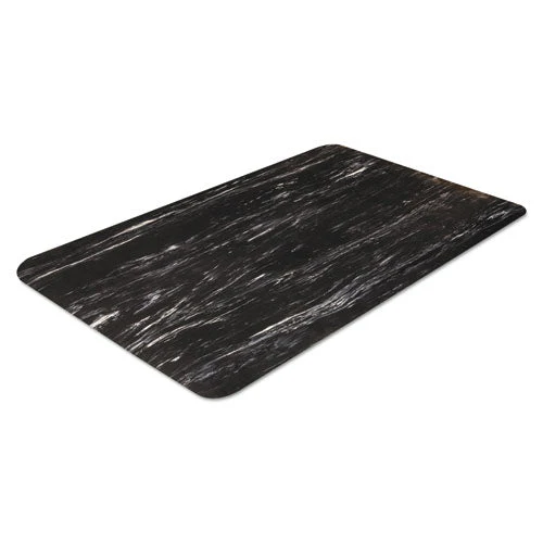 Cushion-step Marbleized Rubber Mat, 24 X 36, Black - Image 1