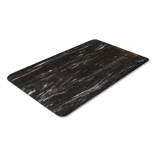 Cushion-step Marbleized Rubber Mat, 36 X 60, Black - Image 1