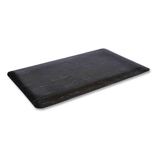 Cushion-step Marbleized Rubber Mat, 36 X 72, Black - Image 1