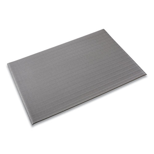 Ribbed Vinyl Anti-fatigue Mat, 24 X 36, Gray - Image 1