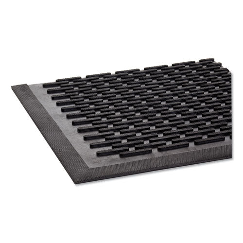 Crown-tred Indoor/outdoor Scraper Mat, Rubber, 43.75 X 66.75, Black - Image 2