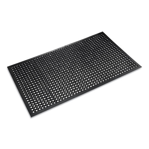 Safewalk-light Drainage Safety Mat, Rubber, 36 X 60, Black - Image 1