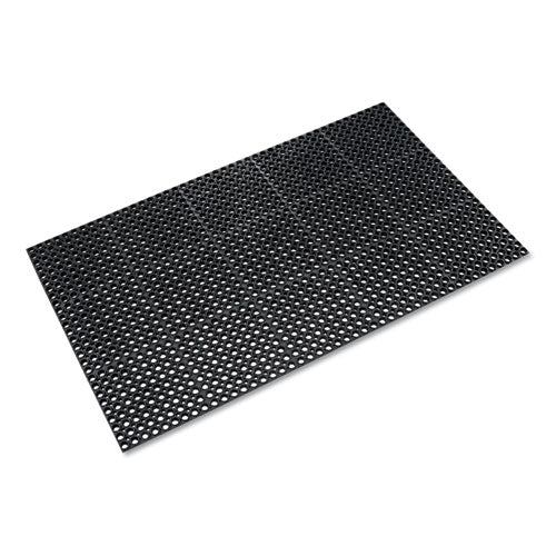 Safewalk Heavy-duty Anti-fatigue Drainage Mat, General Purpose, 36 X 60, Black - Image 1