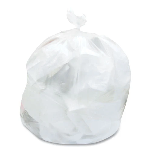 High-density Can Liners, 30 Gal, 7.87 Mic, 30" X 37", Clear, 25 Bags/roll, 20 Rolls/carton - Image 2