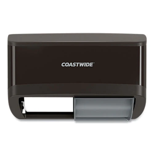 J-series Duo Bath Tissue Dispenser, 11.49 X 6.9 X 7.55, Black - Image 1
