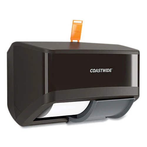 J-series Duo Bath Tissue Dispenser, 11.49 X 6.9 X 7.55, Black - Image 3