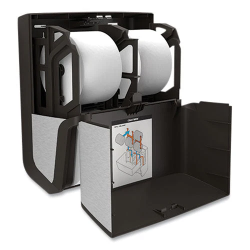 J-series Quad Bath Tissue Dispenser, 13.52 X 7.51 X 14.66, Black Metallic - Image 2