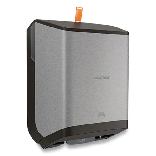 J-series Auto-cut Hardwound Paper Towel Dispenser, 12.32 X 9.34 X 16.67, Black/metallic - Image 3
