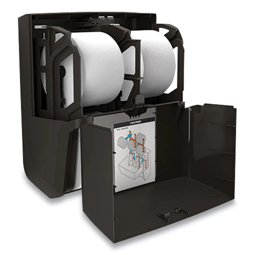 J-series Quad Bath Tissue Dispenser, 13.52 X 7.51 X 14.66, Black - Image 2