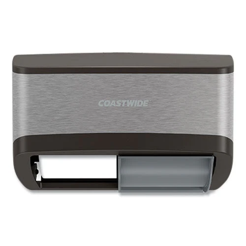 J-series Duo Bath Tissue Dispenser, 11.49 X 6.9 X 7.55, Black/metallic - Image 1