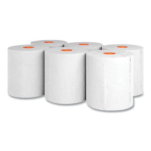 J-series Hardwound Paper Towels, 1-ply, 8" X 800 Ft, White, 6 Rolls/carton - Image 2