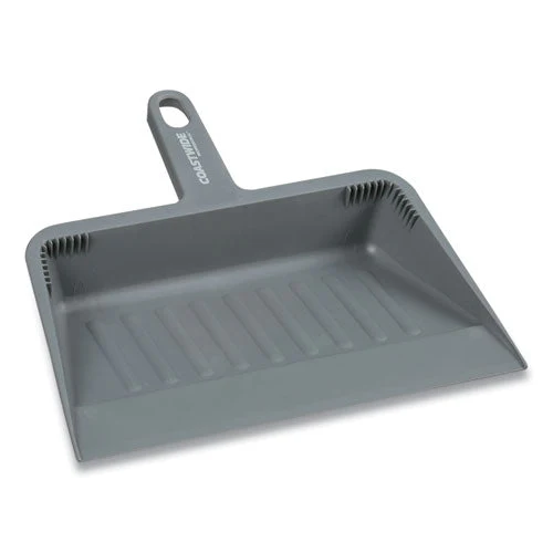 Heavy Duty Dustpan, 11.9 X 10.8, Plastic, Gray - Image 1