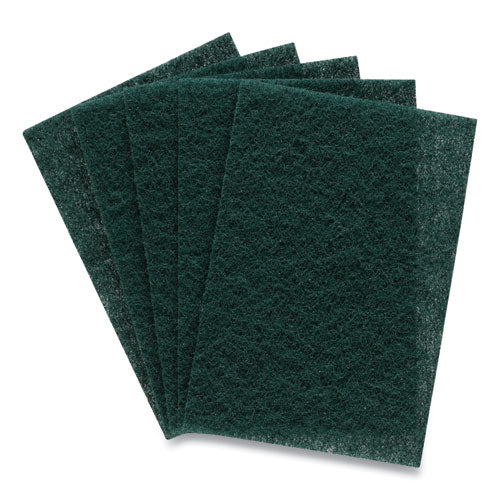 Heavy Duty Scouring Pads, Green, 12/pack - Image 1
